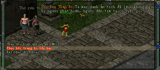 Hướng Dẫn : Phục Hồi Trang Bị Hỏng